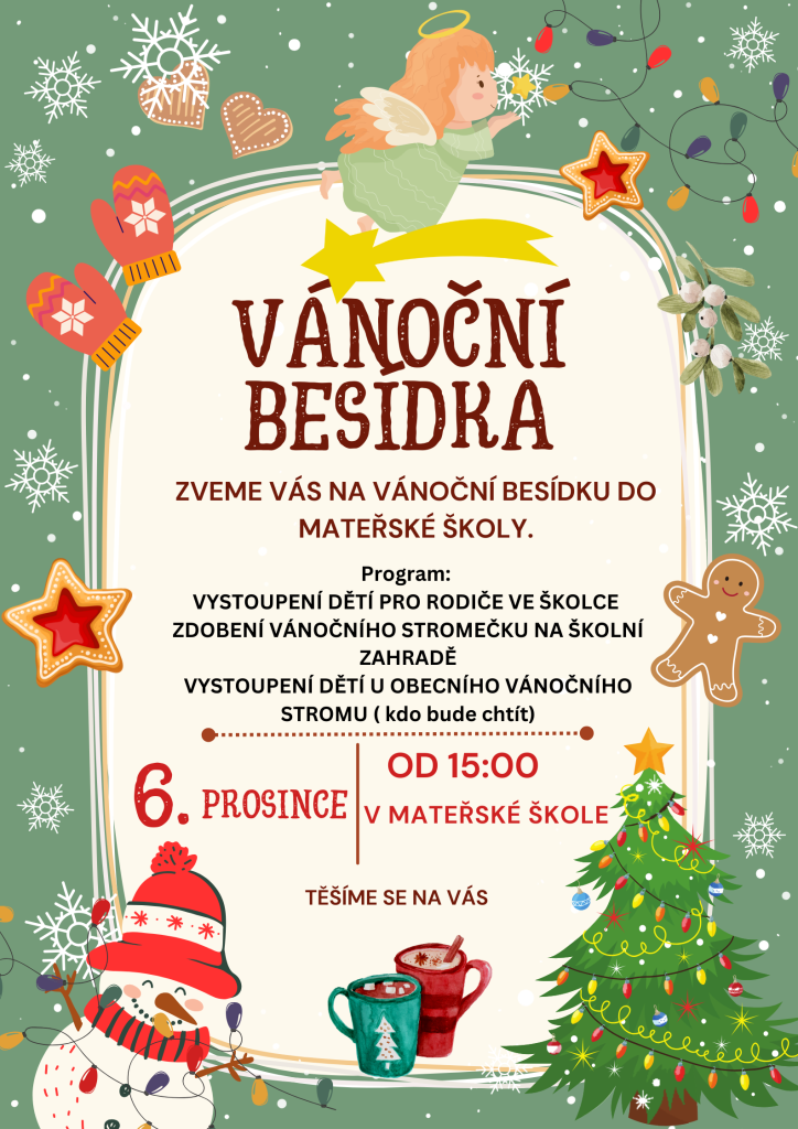 plakát k vánoční besídce