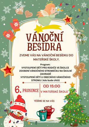 plakát k vánoční besídce
