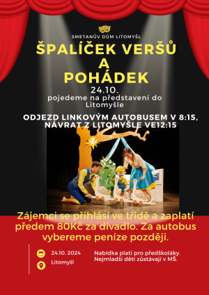 plakát k výletu do Litomyšle